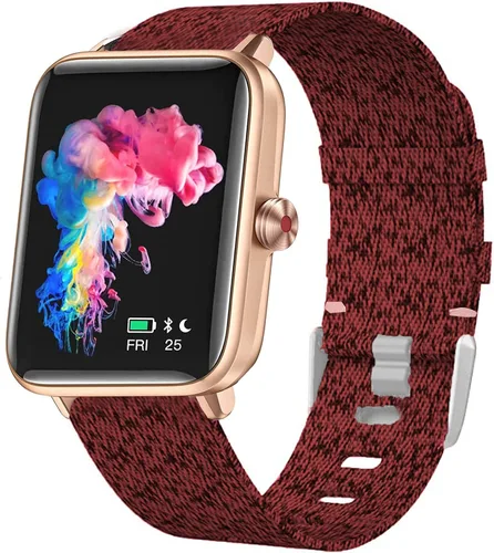 Vista 3 de Lamshaw GT01 - Correa elástica para reloj inteligente, banda elástica para mujer, linda correa de repuesto compatible con Dirrelo GT01 / LETSCOM