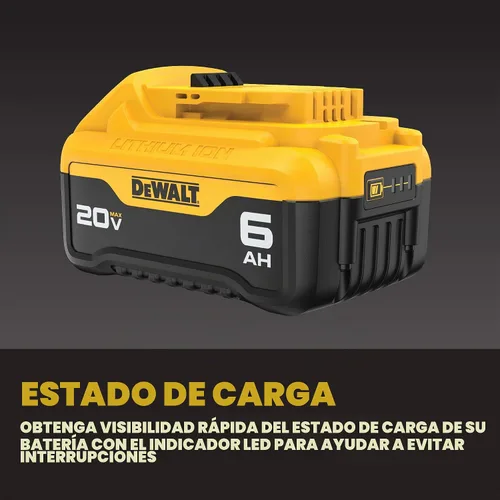 Vista 5 de DeWalt DCB206-2 20V máx 6.0Ah batería de ion de litio, 2