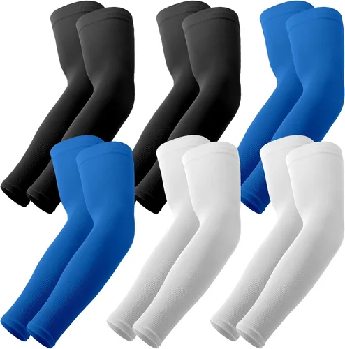 Vista 24 de YESLIFE Mangas de protección solar UV para hombres y mujeres, manga deportiva de enfriamiento UPF 50