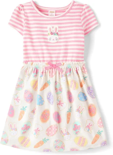 Vista 8 de Gymboree Girls and Toddler Short Sleeve Fit and Flare Dresses Prep School