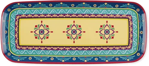 Vista 8 de UP ware Cinco de Mayo - Bandeja rectangular de melamina para servir, 15 x 6.5 pulgadas, bandeja de comida sin BPA para entretenimiento en fiestas
