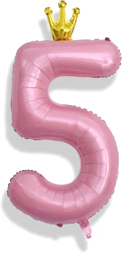 Vista 18 de Globos de Sirena Número 0 de 40 Pulgadas, Juego de Globos de Números Grandes Morado Verde Azulado Arcoíris 0-9, Globos de Números de Papel de Azul