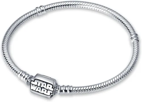 Vista 12 de Pulsera de dijes LIGHTDOG para dijes Pandora, pulsera de cadena de serpiente de plata de ley 925, compatible con cualquier dije, regalo para mujer