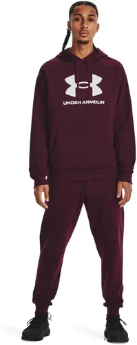 Vista 4 de Under Armour Rival - Sudadera con capucha para hombre, de vellón y con logotipo