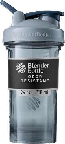 Vista 18 de BlenderBottle - Botella agitadora Pro Series ideal para batidos de proteínas y preentrenamiento, 32 onzas, color negro