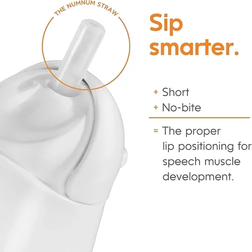 Vista 7 de Taza de Pajita NumNum para Bebé, Taza de Pajita con Peso, Tazas Sippy a Prueba de Derrames con Pajita para 6-12 Meses, Tazas para Beber para Niños