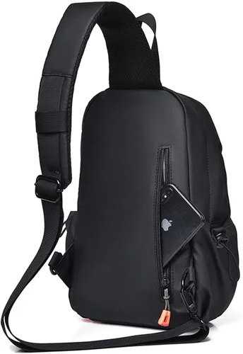 Vista 4 de koculemi Mochila bandolera, Negro02, A la moda