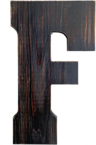 Vista 24 de Arte de pared con letras grandes para sala de estar, baño, dormitorio y decoración del hogar, letras rústicas de casa de campo para apellidos