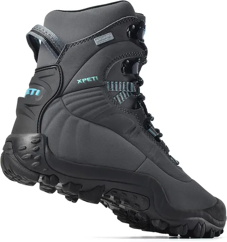 Vista 5 de Xpeti - Botas de senderismo Thermator para mujer, impermeables y de alto corte