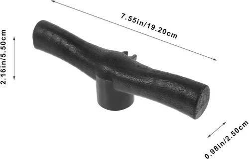 Vista 2 de Baluue Reemplazo de mango de bomba de mano con agarre ergonómico para bombas de bicicleta, bombas de piso e infladores de bolas de ejercicio, mango