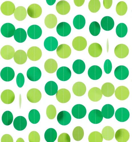 Vista 8 de WEVEN Guirnalda de papel negra y dorada brillante, pancarta banderín serpentina colgante para decoraciones de fiesta, 2.5 pulgadas de diámetro, 20