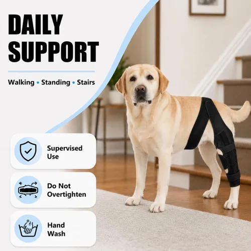 Vista 3 de Dog Knee Brace for Torn ACL/CCL, Hind Leg Support for Dogs (L)