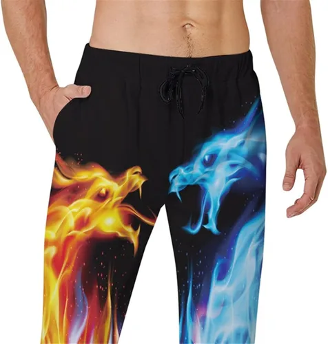Vista 4 de Idgreatim - Pantalones deportivos para hombre y mujer informales con cordón