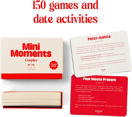Vista 2 de Rabble Mini Moments - 150 juegos de parejas y actividades para parejas con ideas para noches de cita en casa, perfecto para noches de juegos y 2