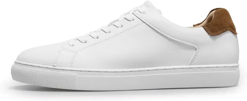 Vista 2 de Zapatillas clásicas de cuero casual zapatillas de vestir transpirables con cordones Oxford zapatillas de deporte de moda para hombres