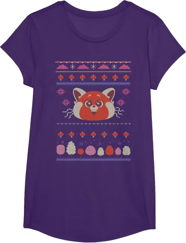Vista 14 de Disney and Pixar's Turning Red Panda - Suéter feo de Navidad, Negro, S