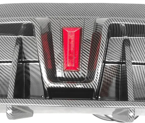 Vista 7 de FREEMOTOR802 - Difusor trasero LED para Tesla Model Y 2020-2024, impresión de carbono