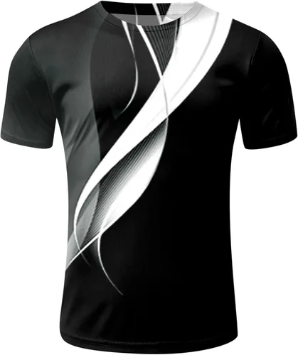 Vista 3 de HSSDH Conjunto corto para hombre, 2 piezas, conjunto deportivo de personalidad para hombre, camiseta de manga corta y pantalones cortos, atuendo