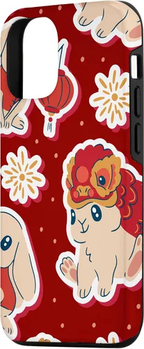 Vista 2 de iPhone 15 Año del Conejo - Zodiaco Chino Funda AÑO NUEVO 2023