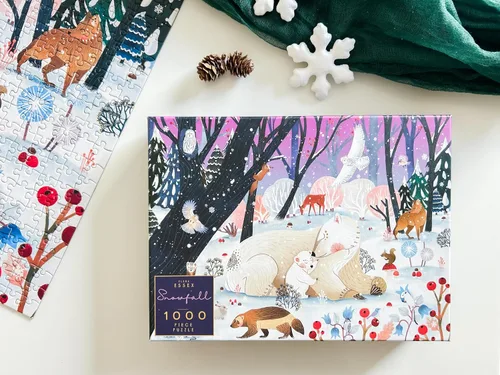 Vista 8 de Elena Essex Rompecabezas - Nevada Rompecabezas de Navidad de 1000 piezas Rompecabezas para adultos de 1000 piezas Vacaciones Snow Polar Bear