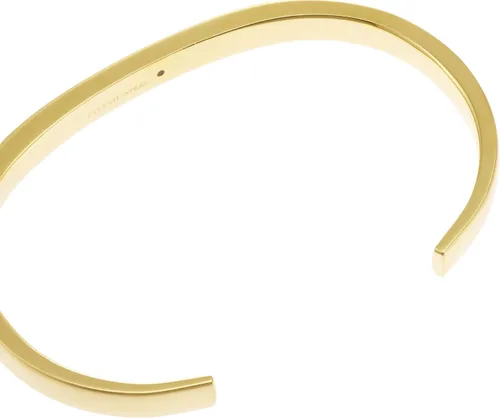 Vista 3 de Fossil - Pulsera de identificación de acero inoxidable chapado para hombre, de regalo personalizada, grabable
