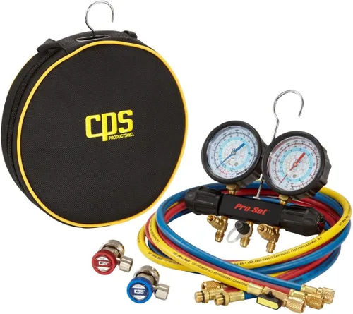 Vista 2 de CPS Productos MT7I7A6Q Juego de manómetros de colector A/C