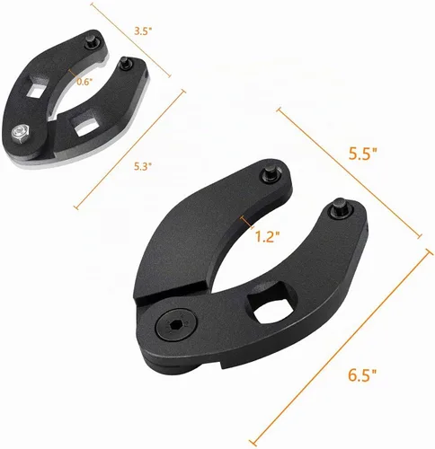 Vista 7 de 1266 & 7463 Juego de llaves de tuerca de prensaestopas ajustables para cilindros hidráulicos universales (juego de 2)