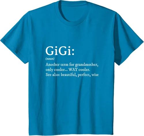 Vista 59 de Gigi Definition - Camiseta de regalo para abuela, cumpleaños y abuela, Negro