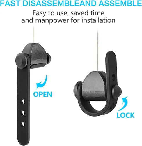 Vista 4 de Sistema de polea de techo retráctil para Oculus RiftRift SHTC ViveVive Pro Cable de carga de datos para Quest2QuestGOValve Index VR Accesorios