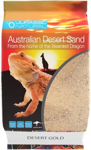 Vista 5 de Jurassic Natural - Sustrato natural de hábitat de dragón del desierto australiano para dragones barbudos y otros lagartos, rojo, 10 libras