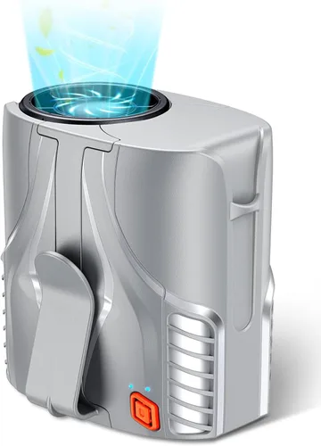 Vista 11 de 2025 Ventilador de cintura portátil personal y ventilador de cuello, motor sin escobillas de 14000RPM, tiempo de funcionamiento recargable de 40H