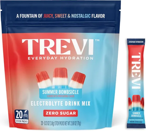 Vista 16 de TREVI Electrolytes Powder Packets, Sugar Free Hydration, Frost 20 Pack