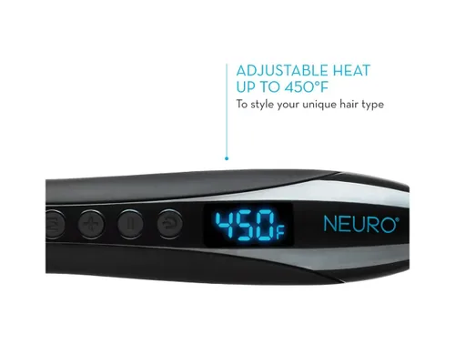 Vista 5 de Neuro by Paul Mitchell - Rizador de titanio flexible en ángulo, tecnología ajustable pendiente de patente, crea ondas de playa + rizos de aspecto