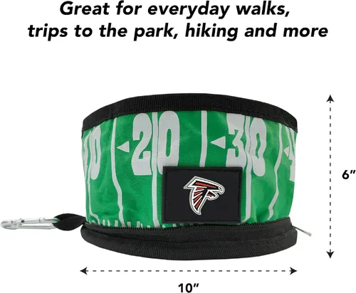 Vista 6 de Pets First NFL - Tazón plegable para mascotas