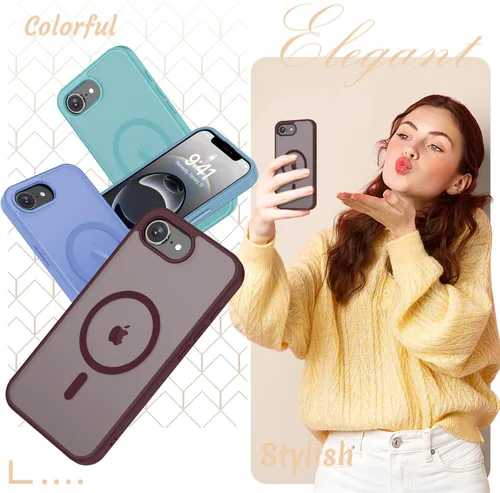 Vista 23 de Funda para Google Pixel 10 Pro XL, cubierta magnética mate, color negro Fit for MagSafe, Screen Protector included, Shockproof Military Grade