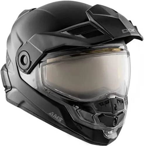 Vista 2 de CKX Mission AMS - Casco de nieve con escudo eléctrico (negro mate)