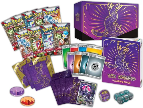Vista 6 de Pokémon TCG: Estuche de Entrenador Élite de Scarlet y Violet - Miraidon Púrpura