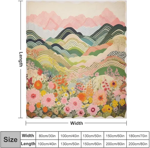 Vista 37 de Manta de verano con parches bohemios, vintage, bohemia, acogedora manta de franela para sofá, cama para niños y adultos, 30 x 40 pulgadas, manta