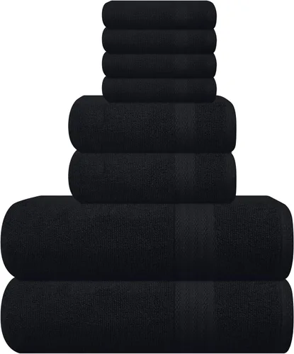 Vista 75 de GLAMBURG Juego de 2 Sábanas de Baño Extra Grandes de Algodón Premium de 700 GSM - 100% Algodón Peinado - 2 Sábanas de Baño 35x70 pulgadas - Calidad