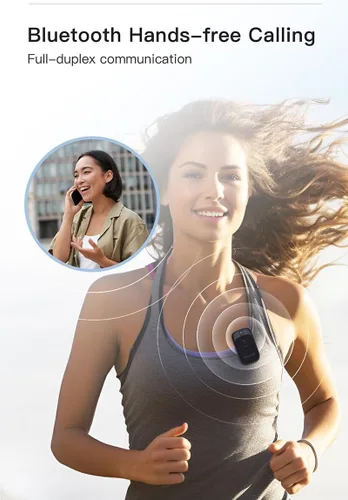 Vista 6 de Altavoz Bluetooth portátil con clip compatible con Xiaomi M2003J6B1I inalámbrico IPX5 Quick Stereo & Mic Setup Magnet Mount/18 horas +
