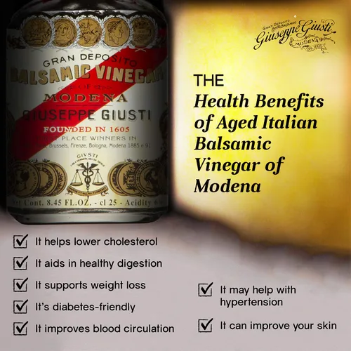Vista 6 de Giuseppe Giusti - Gran Deposito Aceto Balsamico Di Giuseppe Giusti Moderna & Giusti Giuseppe 5 Medallas de Oro "Banda Rossa" Cubica - Vinagre