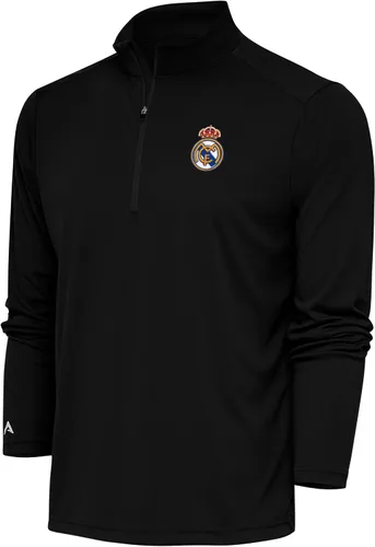 Vista 3 de Jersey con cremallera de un cuarto para hombre del Real Madrid Azul Oscuro (Dark Royal)