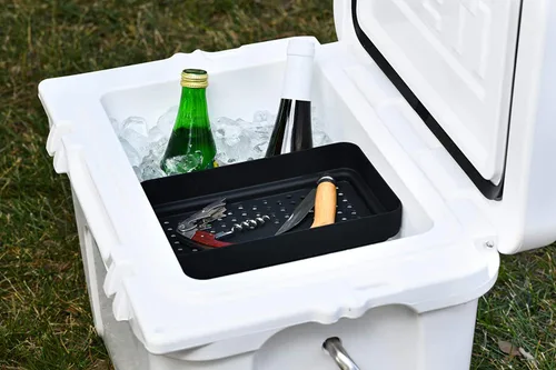 Vista 4 de Bandeja de productos secos y cesta de almacenamiento compatible con los enfriadores Yeti Roadie 20 – Diseñado específicamente por accesorios Beast