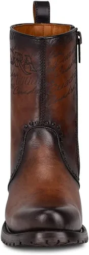 Vista 3 de Cuadra Bota Hombre en Piel Bovina con Cremallera Marrón