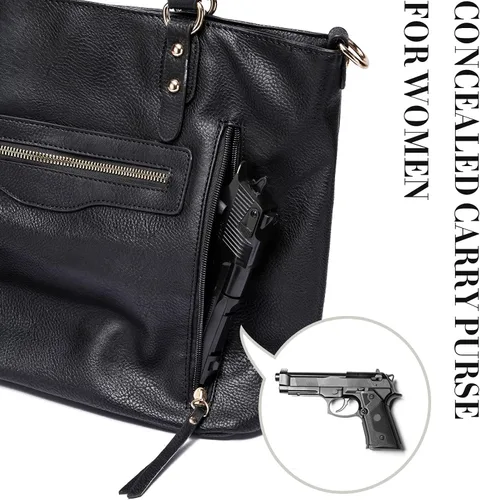 Vista 3 de Wrangler - Monederos de transporte ocultos para mujer bolsos de hombro con asa superior bolso de mano
