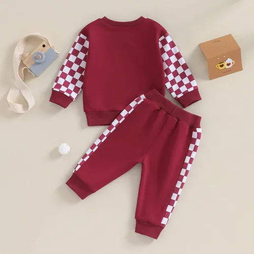 Vista 3 de BemeyourBBs Conjunto de 2 piezas de sudadera de manga larga con estampado lindo para bebé recién nacido de 0-3T
