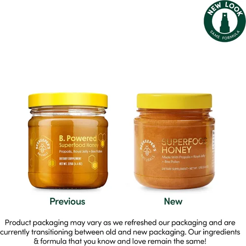Vista 3 de BEEKEEPER'S NATURALS B.Powered - Alimenta tu cuerpo y mente, ayuda con el apoyo inmunológico, claridad mental, energía mejorada y rendimiento