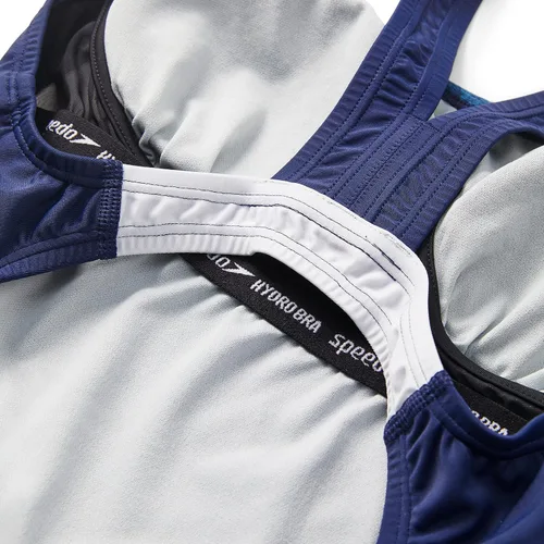 Vista 6 de Speedo Creora Highclo Quantum Splice - Traje de baño de una pieza para mujer de corte alto sólido.