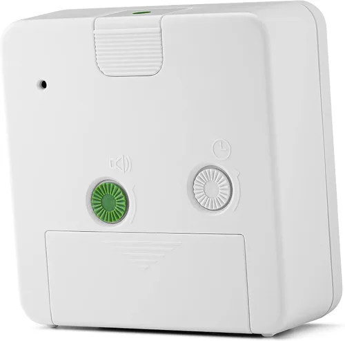 Vista 10 de Braun Reloj despertador analógico clásico con repetición y luz, movimiento de barrido de cuarzo silencioso, alarma de pitido Crescendo en blanco