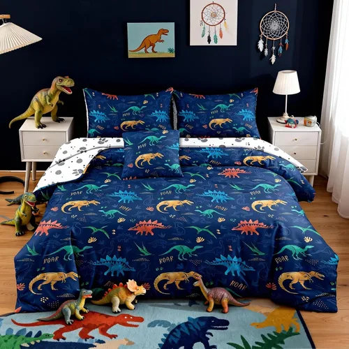 Vista 23 de Bodhi Juego de edredón deportivo 3D de baloncesto para adolescentes y niños, juego de ropa de cama de microfibra suave con fundas de almohada 4003